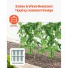 imageVEVOR Cucumber Trellis for Climbing Plants39quot H x 32quot W Foldable Cucumber Trellis Set with Twist Ties Metal Garden Trellis for Raised Bed Outdoor Plant Grow Support for Tomato Vegetable2 Pack35 W x 55 L