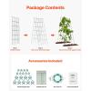 imageVEVOR Cucumber Trellis for Climbing Plants39quot H x 32quot W Foldable Cucumber Trellis Set with Twist Ties Metal Garden Trellis for Raised Bed Outdoor Plant Grow Support for Tomato Vegetable2 Pack39 W x 32 L