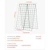 imageVEVOR Cucumber Trellis for Climbing Plants39quot H x 32quot W Foldable Cucumber Trellis Set with Twist Ties Metal Garden Trellis for Raised Bed Outdoor Plant Grow Support for Tomato Vegetable2 Pack46 W x 32 L