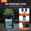 imageVEVOR DWC Hydroponic System 5 Gallon 8 Buckets Deep Water Culture Growing Bucket Hydroponics Grow Kit with Pump Air Stone and Water Level Device for IndoorOutdoor Leafy Vegetables2 BucketsTop Drip Kit