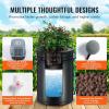 imageVEVOR DWC Hydroponic System 5 Gallon 8 Buckets Deep Water Culture Growing Bucket Hydroponics Grow Kit with Pump Air Stone and Water Level Device for IndoorOutdoor Leafy Vegetables4 BucketsTop Drip Kit