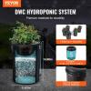imageVEVOR DWC Hydroponic System 5 Gallon 8 Buckets Deep Water Culture Growing Bucket Hydroponics Grow Kit with Pump Air Stone and Water Level Device for IndoorOutdoor Leafy Vegetables4 Buckets1 Reservoir