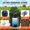 imageVEVOR DWC Hydroponic System 5 Gallon 8 Buckets Deep Water Culture Growing Bucket Hydroponics Grow Kit with Pump Air Stone and Water Level Device for IndoorOutdoor Leafy Vegetables4 Buckets1 Reservoir