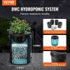imageVEVOR DWC Hydroponic System 5 Gallon 8 Buckets Deep Water Culture Growing Bucket Hydroponics Grow Kit with Pump Air Stone and Water Level Device for IndoorOutdoor Leafy Vegetables4 BucketsTop Drip Kit