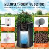 imageVEVOR DWC Hydroponic System 5 Gallon 8 Buckets Deep Water Culture Growing Bucket Hydroponics Grow Kit with Pump Air Stone and Water Level Device for IndoorOutdoor Leafy Vegetables2 BucketsTop Drip Kit