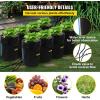 imageVEVOR DWC Hydroponic System 5 Gallon 8 Buckets Deep Water Culture Growing Bucket Hydroponics Grow Kit with Pump Air Stone and Water Level Device for IndoorOutdoor Leafy Vegetables8 Buckets