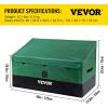 imageVEVOR Deck Box 120 Gallon Outdoor Storage Box 563quot x 266quot x 238quot Waterproof PP Deckbox with Aluminum Alloy Padlock for Patio FurnitureGarden Tools Outdoor Cushions Gray100gal PE