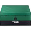 imageVEVOR Deck Box 120 Gallon Outdoor Storage Box 563quot x 266quot x 238quot Waterproof PP Deckbox with Aluminum Alloy Padlock for Patio FurnitureGarden Tools Outdoor Cushions Gray100gal PE