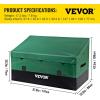 imageVEVOR Deck Box 120 Gallon Outdoor Storage Box 563quot x 266quot x 238quot Waterproof PP Deckbox with Aluminum Alloy Padlock for Patio FurnitureGarden Tools Outdoor Cushions Gray230gal PE