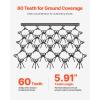 imageVEVOR Drag Harrow 4 x 5 ft Chain Harrow  Made from Q235 Steel UTV Tractor Attachments for Landscape Leveling or Sod Prepping Durable Harrow Rake for Gravel Driveway Farm Field Garden Black58x48
