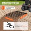 imageVEVOR Drag Harrow 4 x 5 ft Chain Harrow  Made from Q235 Steel UTV Tractor Attachments for Landscape Leveling or Sod Prepping Durable Harrow Rake for Gravel Driveway Farm Field Garden Black4x4