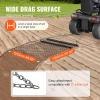 imageVEVOR Drag Harrow 4 x 5 ft Chain Harrow  Made from Q235 Steel UTV Tractor Attachments for Landscape Leveling or Sod Prepping Durable Harrow Rake for Gravel Driveway Farm Field Garden Black4 x 5