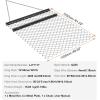 imageVEVOR Drag Harrow 4 x 5 ft Chain Harrow  Made from Q235 Steel UTV Tractor Attachments for Landscape Leveling or Sod Prepping Durable Harrow Rake for Gravel Driveway Farm Field Garden Black4 x 5
