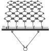 imageVEVOR Drag Harrow 4 x 5 ft Chain Harrow  Made from Q235 Steel UTV Tractor Attachments for Landscape Leveling or Sod Prepping Durable Harrow Rake for Gravel Driveway Farm Field Garden Black4x56