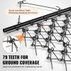 imageVEVOR Drag Harrow 4 x 5 ft Chain Harrow  Made from Q235 Steel UTV Tractor Attachments for Landscape Leveling or Sod Prepping Durable Harrow Rake for Gravel Driveway Farm Field Garden Black4x56
