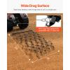 imageVEVOR Drag Harrow 4 x 5 ft Chain Harrow  Made from Q235 Steel UTV Tractor Attachments for Landscape Leveling or Sod Prepping Durable Harrow Rake for Gravel Driveway Farm Field Garden Black4 x 56 ft