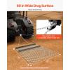 imageVEVOR Drag Harrow 4 x 5 ft Chain Harrow  Made from Q235 Steel UTV Tractor Attachments for Landscape Leveling or Sod Prepping Durable Harrow Rake for Gravel Driveway Farm Field Garden Black4 x 5 ft