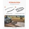 imageVEVOR Drag Harrow 74quot Width Tow Behind Drag Harrow Q235 Steel Driveway Grader with Adjustable Bars ampamp Pin Hitch Support up to 50 lbs Tractor Driveway Harrow for ATVs UTVs Garden Lawn Tractors84 in