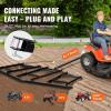 imageVEVOR Drag Harrow 74quot Width Tow Behind Drag Harrow Q235 Steel Driveway Grader with Adjustable Bars ampamp Pin Hitch Support up to 50 lbs Tractor Driveway Harrow for ATVs UTVs Garden Lawn Tractors84
