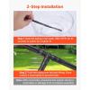 imageVEVOR Drip Irrigation Fittings Kit for 14quot Tubing 300 Pcs Drip Irrigation System Parts Tees Straight Barb 4 Way Coupling Elbows End Plug Single Barbs Barbed Connectors for Yard Garden Lawn