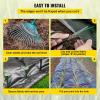 imageVEVOR Driveway Fabric Heavy Duty 6x300ft 3oz Woven Landscape Fabric Garden Weed Barrier Fabric Weed Control Fabric Geotextile Fabric for Landscaping Ground Cover Weed Block Gardening Mat BlackWoven