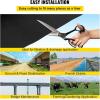 imageVEVOR Driveway Fabric Heavy Duty 6x300ft 3oz Woven Landscape Fabric Garden Weed Barrier Fabric Weed Control Fabric Geotextile Fabric for Landscaping Ground Cover Weed Block Gardening Mat BlackNon Woven