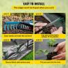 imageVEVOR Driveway Fabric Heavy Duty 6x300ft 3oz Woven Landscape Fabric Garden Weed Barrier Fabric Weed Control Fabric Geotextile Fabric for Landscaping Ground Cover Weed Block Gardening Mat BlackWoven