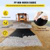 imageVEVOR Driveway Fabric Heavy Duty 6x300ft 3oz Woven Landscape Fabric Garden Weed Barrier Fabric Weed Control Fabric Geotextile Fabric for Landscaping Ground Cover Weed Block Gardening Mat BlackNon Woven