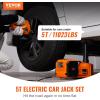imageVEVOR Electric Car Jack 5 Ton11023 LBS Hydraulic Jack Lift with Electric Impact Wrench Builtin Inflatable Pump and LED Light for SUV MPV Sedan Truck Change Tires Garage Repairwith Electric Wrench
