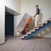 imageVEVOR Electric Stair Climbing Dolly 880lbs Electric Stair Climbing Hand Trucks with 1575in Rope ampamp Extendable Handle Heavy Duty Stair Climber for Warehouse Logistics Moving FurnitureBlueOrange