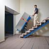 imageVEVOR Electric Stair Climbing Dolly 880lbs Electric Stair Climbing Hand Trucks with 1575in Rope ampamp Extendable Handle Heavy Duty Stair Climber for Warehouse Logistics Moving FurnitureBlueBlue