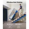 imageVEVOR Electric Stair Climbing Dolly 880lbs Electric Stair Climbing Hand Trucks with 1575in Rope ampamp Extendable Handle Heavy Duty Stair Climber for Warehouse Logistics Moving FurnitureBlueBlue
