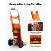 imageVEVOR Electric Stair Climbing Dolly 880lbs Electric Stair Climbing Hand Trucks with 1575in Rope ampamp Extendable Handle Heavy Duty Stair Climber for Warehouse Logistics Moving FurnitureBlueOrange