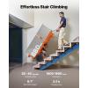 imageVEVOR Electric Stair Climbing Dolly 880lbs Electric Stair Climbing Hand Trucks with 1575in Rope ampamp Extendable Handle Heavy Duty Stair Climber for Warehouse Logistics Moving FurnitureBlueOrange