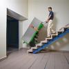 imageVEVOR Electric Stair Climbing Dolly 880lbs Electric Stair Climbing Hand Trucks with 1575in Rope ampamp Extendable Handle Heavy Duty Stair Climber for Warehouse Logistics Moving FurnitureBlueGreen