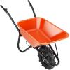 imageVEVOR Electric Wheelbarrow Cart 500W Powered Utility Garden Wagon Dump Cart 45 Cu Ft Load ampamp 573 lbs Capacity with Metal Handle ampamp 16quot Track Wheels Two Wheel Barrow Yard Cart ampamp Wagons for LawnElectric 4 Cu Ft Load  330 lbs