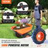 imageVEVOR Electric Wheelbarrow Cart 500W Powered Utility Garden Wagon Dump Cart 45 Cu Ft Load ampamp 573 lbs Capacity with Metal Handle ampamp 16quot Track Wheels Two Wheel Barrow Yard Cart ampamp Wagons for LawnElectric 45 Cu Ft Load  573 lbs