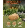 imageVEVOR Faux Rock Cover Outdoor Fake Rock Well Pump Cover Realistic Natural Texture Lightweight ampamp WeatherResistant Artificial Boulder for Landscaping Garden Yard Dcor Sandy Brown Small SizeIrregular ovalsmall sizesandy yellow