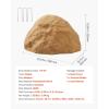 imageVEVOR Faux Rock Cover Outdoor Fake Rock Well Pump Cover Realistic Natural Texture Lightweight ampamp WeatherResistant Artificial Boulder for Landscaping Garden Yard Dcor Sandy Brown Small SizeIrregular ovalMedium sizesandy yellow