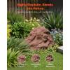 imageVEVOR Faux Rock Cover Outdoor Fake Rock Well Pump Cover Realistic Natural Texture Lightweight ampamp WeatherResistant Artificial Boulder for Landscaping Garden Yard Dcor Sandy Brown Small SizeIrregular conesmall sizebrown