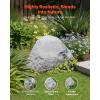 imageVEVOR Faux Rock Cover Outdoor Fake Rock Well Pump Cover Realistic Natural Texture Lightweight ampamp WeatherResistant Artificial Boulder for Landscaping Garden Yard Dcor Sandy Brown Small SizeIrregular conesmall sizelight grey