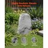 imageVEVOR Faux Rock Cover Outdoor Fake Rock Well Pump Cover Realistic Natural Texture Lightweight ampamp WeatherResistant Artificial Boulder for Landscaping Garden Yard Dcor Sandy Brown Small SizeIrregular coneMedium sizedark grey