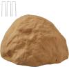 imageVEVOR Faux Rock Cover Outdoor Fake Rock Well Pump Cover Realistic Natural Texture Lightweight ampamp WeatherResistant Artificial Boulder for Landscaping Garden Yard Dcor Sandy Brown Small SizeIrregular ovalMedium sizesandy yellow