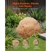 imageVEVOR Faux Rock Cover Outdoor Fake Rock Well Pump Cover Realistic Natural Texture Lightweight ampamp WeatherResistant Artificial Boulder for Landscaping Garden Yard Dcor Sandy Brown Small SizeIrregular ovalMedium sizesandy yellow