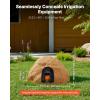 imageVEVOR Faux Rock Cover Outdoor Fake Rock Well Pump Cover Realistic Natural Texture Lightweight ampamp WeatherResistant Artificial Boulder for Landscaping Garden Yard Dcor Sandy Brown Small SizeIrregular ovalMedium sizesandy yellow