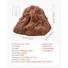 imageVEVOR Faux Rock Cover Outdoor Fake Rock Well Pump Cover Realistic Natural Texture Lightweight ampamp WeatherResistant Artificial Boulder for Landscaping Garden Yard Dcor Sandy Brown Small SizeIrregular conesmall sizebrown