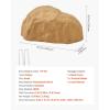 imageVEVOR Faux Rock Cover Outdoor Fake Rock Well Pump Cover Realistic Natural Texture Lightweight ampamp WeatherResistant Artificial Boulder for Landscaping Garden Yard Dcor Sandy Brown Small SizeIrregular ovalsmall sizesandy yellow
