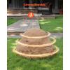 imageVEVOR Faux Rock Cover Outdoor Fake Rock Well Pump Cover Realistic Natural Texture Lightweight ampamp WeatherResistant Artificial Boulder for Landscaping Garden Yard Dcor Sandy Brown Small SizeIrregular ovalMedium sizesandy yellow