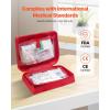 imageVEVOR First Aid Kit 500 Pieces 600D Nylon Large Survival First Aid Bag Emergency Medical Supplies for Home Car Office Travel Camping Truck Hiking Sports Vehicle and Outdoor EmergenciesRed