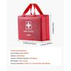 imageVEVOR First Aid Kit 500 Pieces 600D Nylon Large Survival First Aid Bag Emergency Medical Supplies for Home Car Office Travel Camping Truck Hiking Sports Vehicle and Outdoor EmergenciesRed